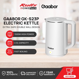 Gaabor GK-S23P Electric Kettle| 2.3L 1500W High Power, Anti Scalding and Heat Insulation