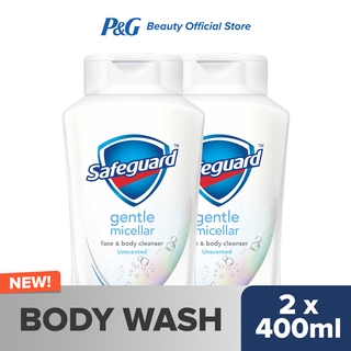 Safeguard Gentle Micellar Bodywash Unscented (400ml) Duo