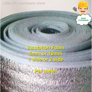 ┅Insulation Foam with Aluminum 1 Side 2 side 5mm, 10mm x 100mm Per Meter