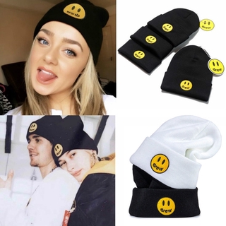 SHIP FAST! 2020 new Beanies Drew Justin Bieber Smiley Knitted Cap Skateboard Knit Cap Embroidered hat (1)