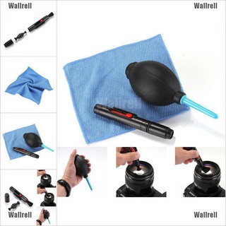 Wallrell 3 in 1 Lens Cleaning Cleaner Dust Pen Blower Cloth Kit For DSLR VCR Camera (1)