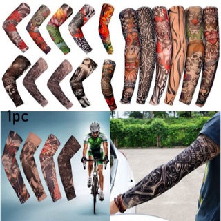 ۞1pc Outdoor Cycling 3D Tattoo Printed Arms Sleeves