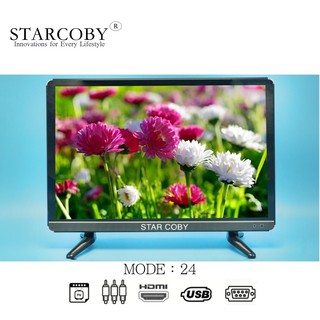 STARCOBY Mode24 W/GLASS LED TV Screen 22'' Super Slim LED TV