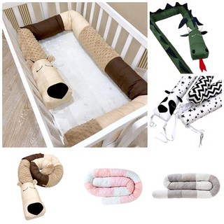 ✵Cartoon Bed Bumper Non-static Baby Bed Protective Animal Shape Cot Pad✴