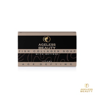 Ageless Beauty Fish Collagen Soap with Retinol, Age Defying, Anti Aging and Skin Whitening 135gms