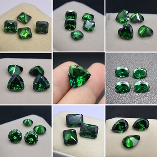 Stone of Life 3A Colombia Emerald Corundum Spinel Various Shapes Mosaic Jewelry Diy Green Gem AAA 5-7MM