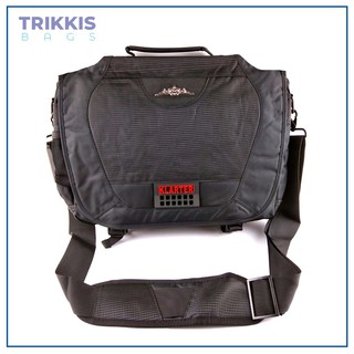 13"-15" Laptop Bag/Waterproof Men's Messenger Bag/ Business Shoulder bag with Flap covering Black Co