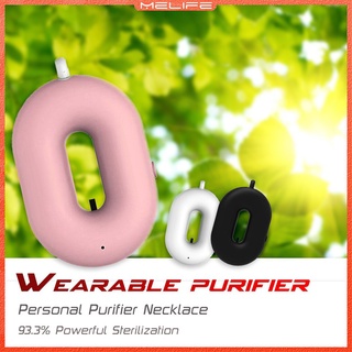 appliances♈Wearable Air Purifier Necklace Personal Ionizer Portable USB Ioniser Mini Fresher Negativ