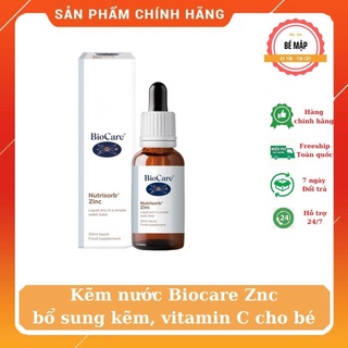 Biocare Znc water zinc supplement zinc, Vitamin C for baby