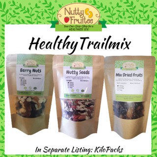 NuttyFruitee TRAILMIX: NUTTY SEEDS, BERRY NUTS, MIX DRIED FRUITS (100g packs)