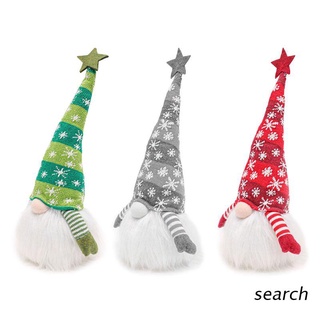search Christmas Elf Decoration Long Hat Swedish Gnome Tomte Doll Ornaments LED Light (1)