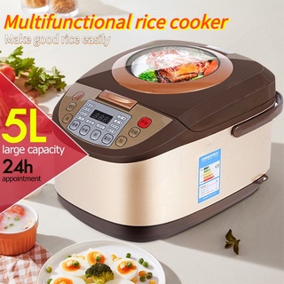 Rice cooker 5L large capacity multifunctional household smart rice cooker