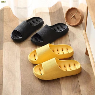 ☄✺Japanese thick soled bathroom quick-drying slippers home indoor slippers go out heighten slippers