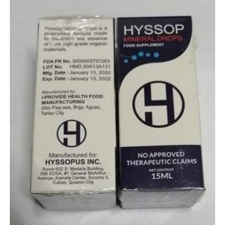 Hyssop Mineral drops