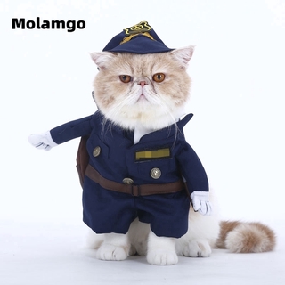 MOLAMGO Dog Costume Cat Pet Changing Into Police Clothes