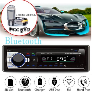 【Ready Stock】﹊[Free Gifts]1 Din Car Stereo Bluetooth Car Radio Mp3 Player Power Amplifier Usb/Sd/Aux