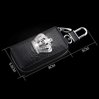 Auto parts wholesale market ready stock Women Fashion Car Key Case For Auto Rhinestone Covered Metal Crown Decoration Car-styling Auto