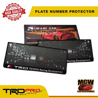 TRD Plate Cover Duraplate Holder Plate Number Protector