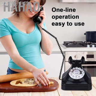 ▲۞[Seller Recommend] Hahao WX-3011 Vintage Desktop Telephone Retro Home Office Corded Phone Landline