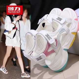 Carrying 2021 new sports sandals female summer Korean version of the thick bottom student wild magic
