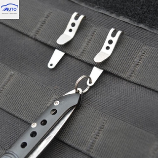 New♕Mini Portable Pocket Bag Suspension Clip Stainless Steel with Key Chain Holder[ITEC] (7)
