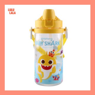❤READY❤ [Pinkfong] Baby Shark Toddler Sippy Cup Transition Bottle: Dishwasher-Safe Water Bottle with Flip Top Lid 350ml
