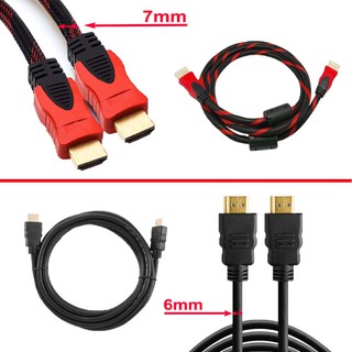 HDMI Cable 5M High Speed HDMI Cable Red Black Braided Cord RD05 COD (7)