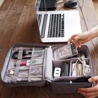 usb✿☾✸Waterproof Data Cable Storage Bag Travel Organizer Digital Gadget USB Flash Drive Storage Bag