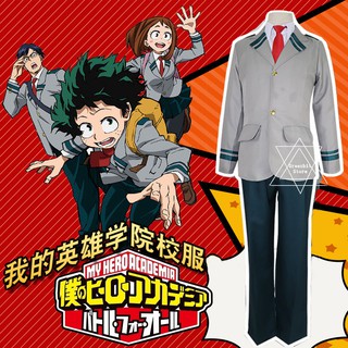 Ready Stock 1Set Men Boy My Hero Academia Midoriya Izuku Todoroki Shoto Cosplay Uniforms Suit Blazer