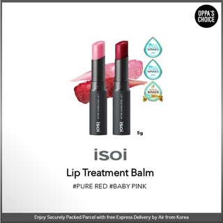 🇰🇷 [BTS V's Choice] ISOI Lip Treatment Balm 9g (PURE RED & BABY PINK)