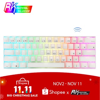 RK61 Royal Kludge Hot-swappable Bluetooth 3.0 & USB C Dual Mode RGB Backlit Mechanical Keyboard