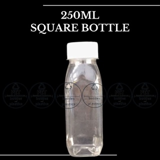 120 pcs empty 250ml PET plastic bottle container for milktea, tapioca, coffee jelly, juice, dessert