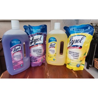 BUNDLE DEAL Lysol Disinfectant Multi-Action Cleaner save up to 75 pesos (900ml bottle+800ml refill)