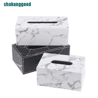 SKK PU Leather Facial Tissue Box Cover Napkin Holder Paper Towel Dispenser Box SKK