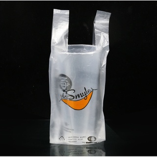 100pcs Take Out Bag For 1cup 2cup Milk Tea Coffee COD (4)