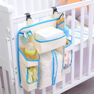 baby bed▣Portable Baby Bed Hanging Storage Bag Waterproof Toy Diapers Pocket Bedside Organizer Infan