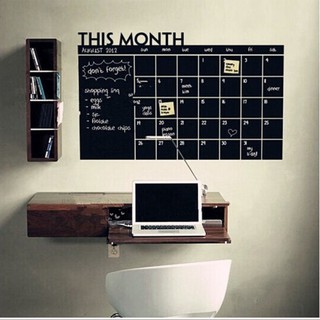 Ready Stock/✗❂Blackboard Wall Sticker Month Calendar Chalkboard Memo Home