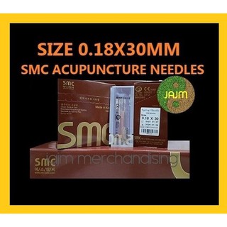 SMC Korean Acupuncture Supplies, Size 0.18x30mm (1.0cun), 1000pcs per box, Made in Korea