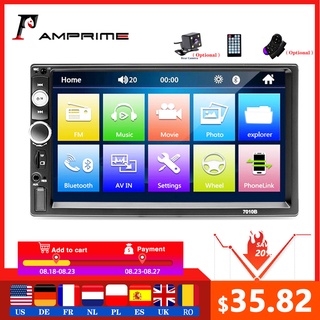 AMPrime Universal 2 din Car Multimedia Player Autoradio 2din Stereo 7" Touch Screen Video MP5 Player