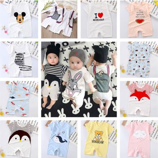 Baby & Kids Printing Cotton Rompers For Girls Boys Set