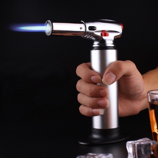 Kitchen Outdoor BBQ Pistol Lighter Baking Spray Gun Torch Gas Jet Windproof Camping Lighter Turbo Bu