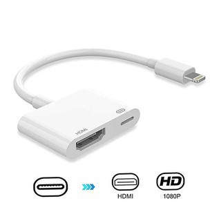 【ILOVEDIY】Apple Lightning to Digital AV Adapter / iPhone to TV HDMI Adapter / Sync Screen Connector with Charging Port for iPhone 11 Pro XS XR X 8 7 iPad / HD TV,Monitor,Projector Connector Cord