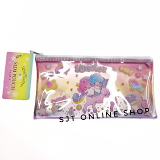 Sanrio Little Twin Stars Slim Vinyl Glitter Pouch Pen Case
