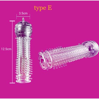 Five Styles Crystal Silicone Reusable Penis Sleeve Time Delay Crystal Penis Rings Male Penis (5)