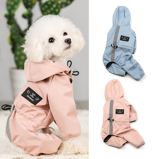 Pet Dog Raincoat Puppy Clothes Hooded Waterproof Clothes Dog Rain Coat Pets Supplies (1)