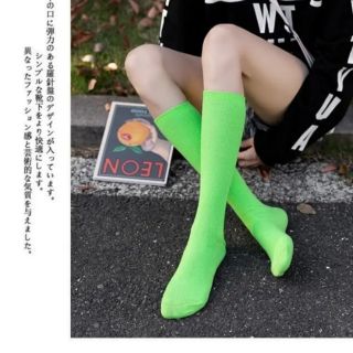 Girls Knee Socks Thigh High Thick Light Color Stocking 1pairs Makapal tela