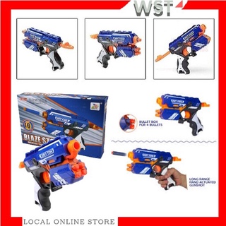 Blaze Storm Toy Piston Gun Manual Soft Bullet Gun With Bullet