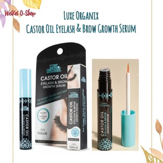 Luxe Organix Castor Oil Eyelash and Brow Growth Serum 10ml