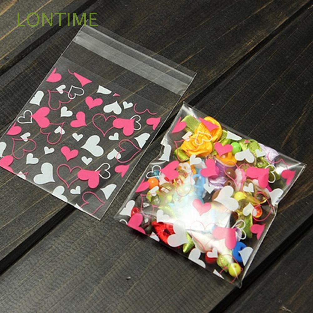 100PCS Bag Self Adhesive Cookies Opp Candy Package