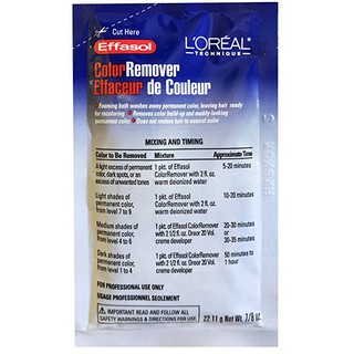 L'OREAL Effasol Hair Color Remover, 22.11g